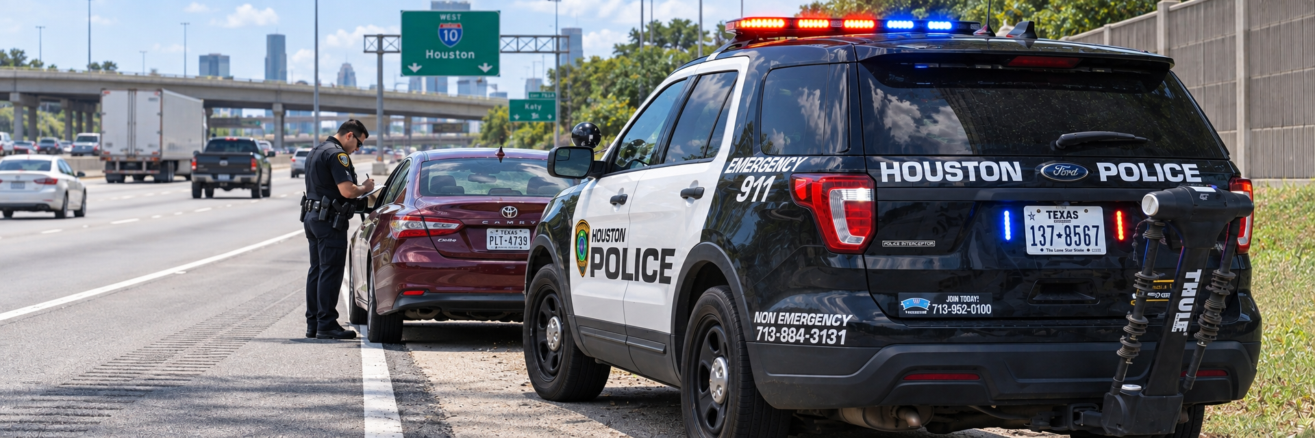 Houston police traffic stop
